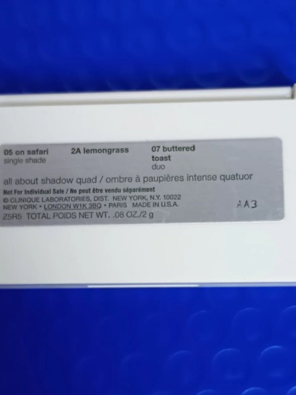 Clinique All About Shadow Eye 4 05 On Safari 2A Lemongrass 07 Buttered Toast Duo
